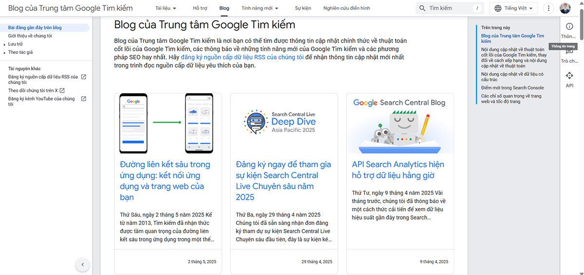 Google Search Central Blog | Kênh thông tin chính thức từ Google Google Search Central Blog